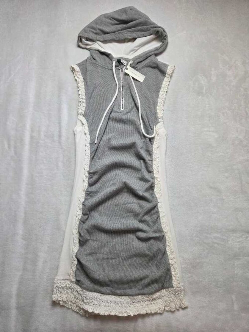 New L Anthropologie x Daily Practice hooded Shandy dress in gray